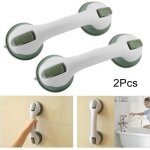 2pcs salle de bain poign�e ventouse baignoire poign�e douche prisesans per�age amovible pour personnes ...