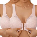 2pcs soutien gorge ouvert devant sans armature soutiens - gorge de sport femme sports bra lace quotidien ...