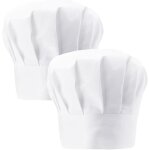 2pcs toque de cuisinier chapeau de chef de cuisine chapeau de chef pour toque cuisiner ptisserie fournitures ...