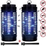 2pcs uv lampe anti moustique pas bruit pas rayonnement