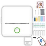 2windeal® mini imprimante thermique imprimante portable bluetooth sans encre avec 13 rouleaux papier ... 2windeal® mini imprimante thermique imprimante portable bluetooth sans encre avec 13 rouleaux papier ...