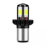 2x ampoules de moto pour les lumi�res de moto led hi lo beam 6000k blanc ba20d