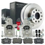 2x trier plaquette de freins disques arrire pour audi a3 seat skoda vw golf