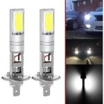 2x h1 80w cob led ampoule voiture drl500 - 700lm blanc dc 12 - 24v