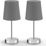 2x lampes de chevet avec abat - jour anthracite lampe de table bureau moderne maison d�co int�rieur hauteur ...