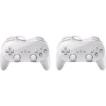 Manette de jeu - pro - nintendo wii - 2x - sans fil - blanc