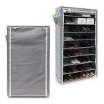 2x meubles � chaussures valentin housse en tissu �tag�re armoire range - chaussures 10 �tages hlp 161x88x30 ...
