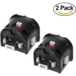 Adaptateur motion plus - nintendo - wii remote - 2x - noir - compatible avec nunchuk Adaptateur motion plus - nintendo - wii remote - 2x - noir - compatible avec nunchuk