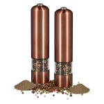 2x moulins  poivre lectriques grand moulin  sel en inox moulin  pices  piles broyeur cramique ...