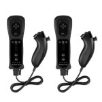 Manette - nintendo - wii - 2x télécommandes - nunchuck - motion plus - sans fil Manette - nintendo - wii - 2x télécommandes - nunchuck - motion plus - sans fil