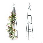 2x obélisques de jardin pour roses sur pied tuteur plantes grimpantes colonne métal hlp 192 x 35 x 35 ... 2x obélisques de jardin pour roses sur pied tuteur plantes grimpantes colonne métal hlp 192 x 35 x 35 ...