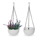 Relaxdays pot de fleurs suspendu lot de 2 trou de drainage indicateur niveau deau aspect tressé 54x185 ... Relaxdays pot de fleurs suspendu lot de 2 trou de drainage indicateur niveau deau aspect tressé 54x185 ...