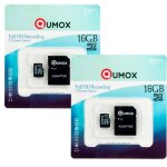 2x qumox 16go micro sd sdhc 16 go micro sd carte m�moire classe 10 uhs - i 16 gb