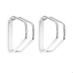 2x rteliers vlo vtt hxlxp 325 x 9 x 285 cm systme range vlo parking support 1 vlo mtal mural argent ...