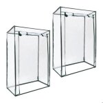 2x serres de jardin � tomates tommy tente pour plantes protection des l�gumes toit 150 x 100 x 50 cm