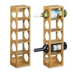 �tag�re � vin en bambou lot de 2 5 emplacements chacune bambou design moderne hlp : env. 53 x 14 x 12 ...