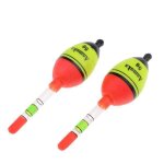 2x2pcs flotteur de p�che lumineuse de p�che verticale bou�e de p�che en plastique bobber 5g phenovo