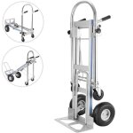3 en 1 chariot de transport - vevor - 450kg diable pliable en aluminium multi - usage