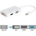 Adaptateur 3 en 1 - mini displayport - hdmi dvi vga - noir - connecteur vid�o - appareils apple