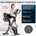 3 en 1 vélo dappartement pliable - 8 niveaux de résistance réglables - volant dinertie 25kg - Écran lcd ... 3 en 1 vélo dappartement pliable - 8 niveaux de résistance réglables - volant dinertie 25kg - Écran lcd ...
