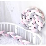 3. 5m tour de lit b�b� serpent tress� pare - chocs velourscoussin tour de canap� souple pour nouveau ...