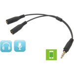 3. 5mm 1 male � 2 femelle jack splitter ecouteur y audio adaptateur c�ble micro