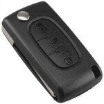 3 boutons coffre coque cl� compatible ce0536 cl� � rabat pliable pour peugeot 207 307 308 407 408 3008 ...