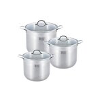 3 casseroles profonde inox