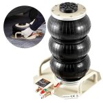 3 t cric pneumatique - vevor - cric de levage automobile 14 - 45cm 3 boudins portable - blanc