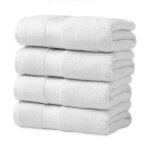 3 draps de bain luxe 750 gr / m 80x150cm 100% coton egyptien en coton peign zro twist ultra douce ...