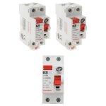 3 interrupteurs diff�rentiels � vis - 30ma type a 63a nf - thomson