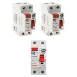 3 interrupteurs diff�rentiels � vis - 30ma type ac 63a nf - thomson