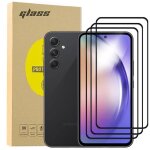 3 pack noir verre tremp� pour samsung galaxy a54 5g 6. 4 [couverture compl�te] [vitre protecteur 9h duret�] ...