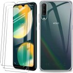 Coque et protection dcran - wiko - view 4 lite - 3 pack verre tremp - tpu souple - transparent