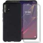 3 pack verre tremp + wiko power u10 noir etui coque housse en gel doux arrire