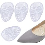 3 paires demi semelles coussinet semelles coussinet plantaires demi semelle silicone avant pied pour ...