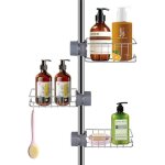 3 pièces porte savon douche pour tringle de douche inox étagère douche antirouille sans perçage rangement ... 3 pièces porte savon douche pour tringle de douche inox étagère douche antirouille sans perçage rangement ...