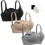 3 pièces soutien - gorge dallaitement soutien - gorge de maternité sans coutures avec coussinets amovibles(bla ... 3 pièces soutien - gorge dallaitement soutien - gorge de maternité sans coutures avec coussinets amovibles(bla ...