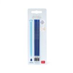 Recharges encre bleue - legami - set de 3 - stylo effaçable - encre thermosensible - mixte Recharges encre bleue - legami - set de 3 - stylo effaçable - encre thermosensible - mixte