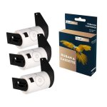 3 rouleau d�tiquettes dk11207 compatible pour brother cd - dvd 58x58 mm lot de 100 �tiquettes noir sur ...