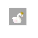 3 sujet cygne en r�sine - bapt�me fille - d�coration g�teau anniversaire.