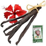3 vritables gousses de vanille de tahiti  origine raiatea  12  13cms pour 11gr. production artisanale ...