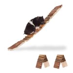 Pont en bois rongeur lot de 3 souple ?illets pour accrocher chelle cage oiseaux chima hlp 15x55x10cm ...