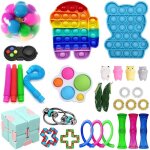 30 pcs fidget toy jouets de dcompression dvent balles et cube jouets  main fidgetjouets anti - stress ...