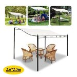 300d toile imperm�able tente auvent haut toit soleil tente tissu ext�rieur housse - 2. 6m x 2. 5m?sans ...