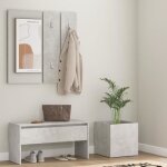 Vidaxl ensemble de meubles de couloir ensemble de vestiaire banc dentr�e miroir jardini�re salon int�rieur ...