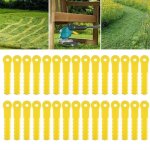 30pcs lames de rechange tondeuse  gazon ttes double lames denteles compatibles avec coupe - bordures ...