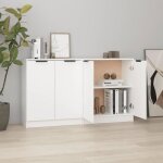 3115772 vidaxl buffets 2 pcs blanc 60x30x70 cm bois ding�nierie