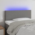 Vidaxl t�te de lit � led meuble de chambre � coucher accessoire de lit simple t�te de cadre de lit int�rieur ...