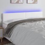 Vidaxl t�te de lit � led meuble de chambre � coucher accessoire de lit double t�te de cadre de lit int�rieur ...